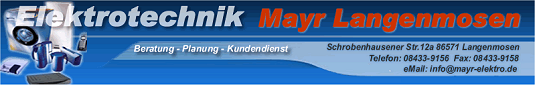 Firma Elektrotechnik Mayr